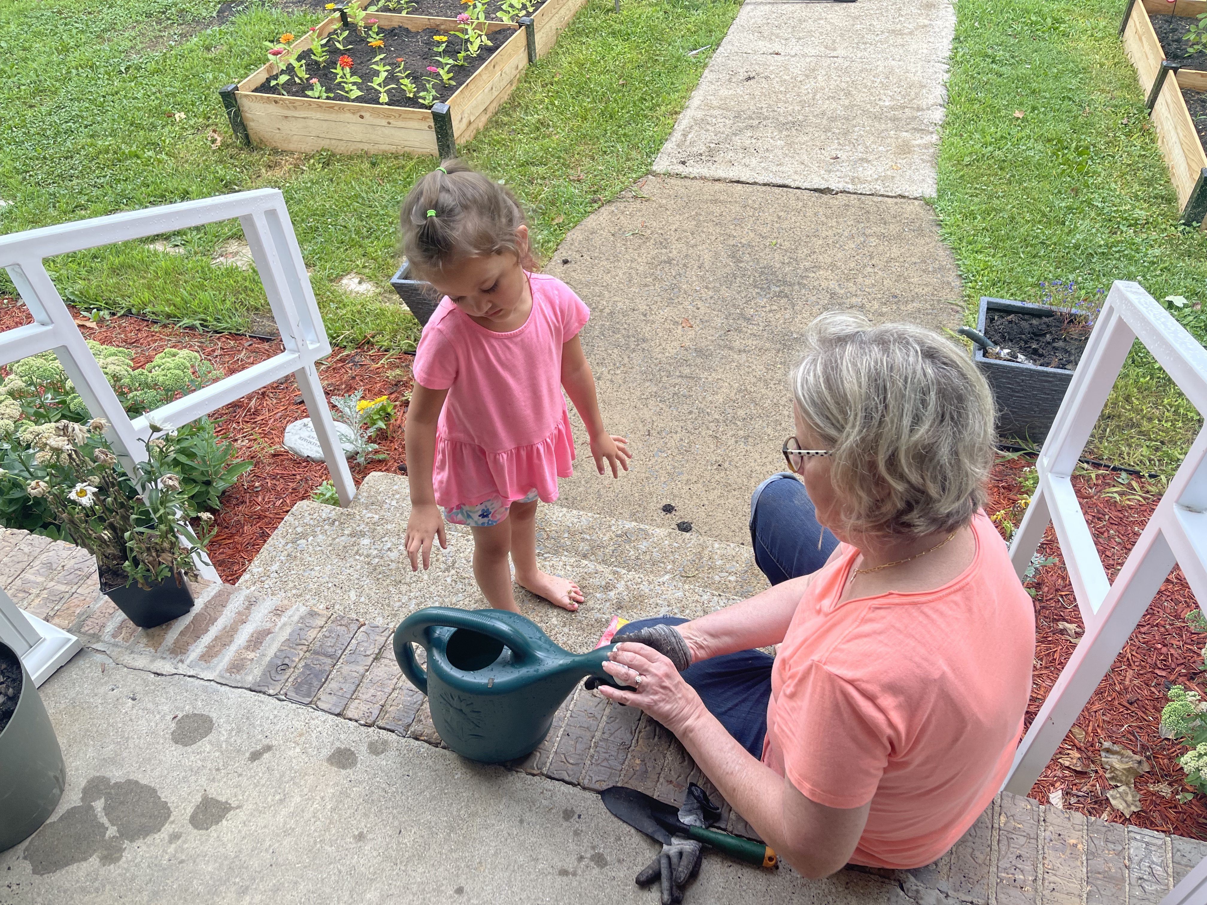 Pookie Planting Flowers